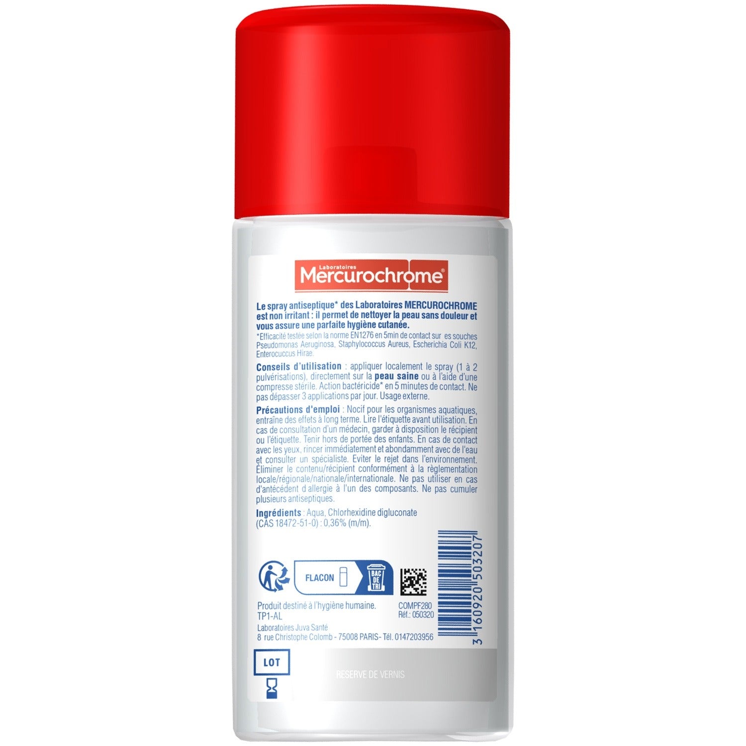 MERCUROCHROME Désinfectant Incolore 100ML