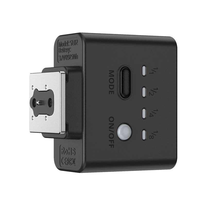 Ulanzi SL02 Mini flash d'appareil photo avec lampe vidéo, flash cobra pour appareil photo GN8 6500 K, 4 niveaux de puissance, mini flash manuel, griffe de flash à contact unique pour appareils photo Nikon