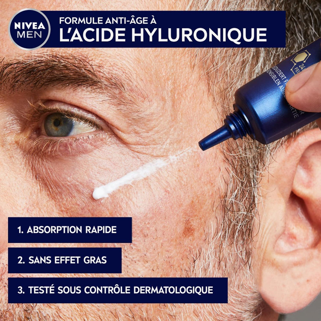 NIVEA MEN Anti‑Age Hyaluron Contour des Yeux Anti‑Âge 15ml