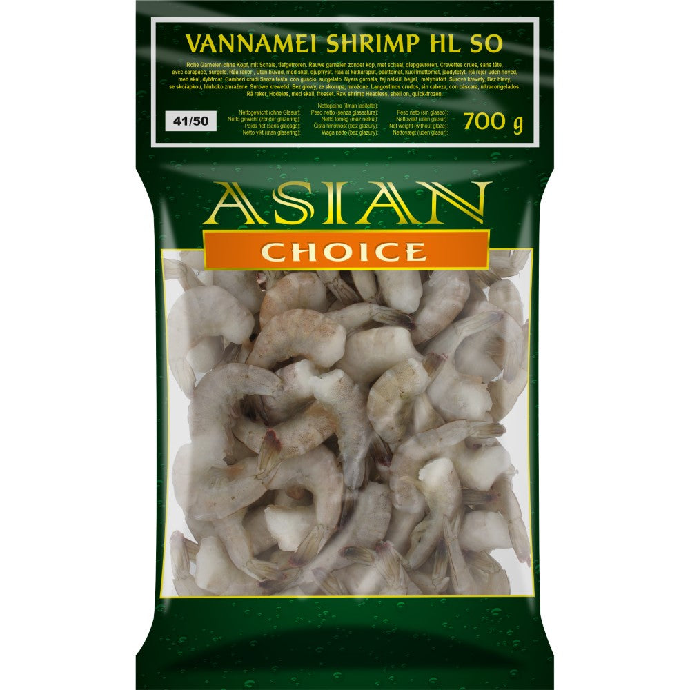 ASIAN CHOICE Crevette Vannamei HLSO 41/50 1000g