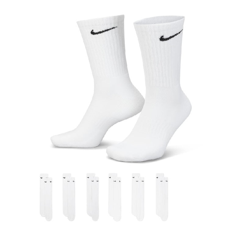Nike Chaussettes de sport mi-mollet amortissantes lot de 6 Noir
