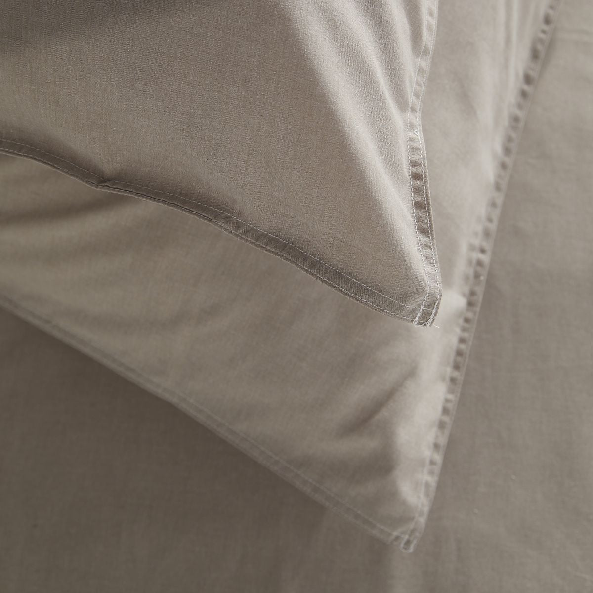 TODAY Parure de lit 2 personnes 240 x 260 cm Chambray dune Bérénice - Charme