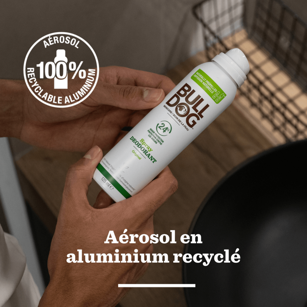BULLDOG SKINCARE Original - Déodorant Spray Naturel Parfum Agrumes - 125ml