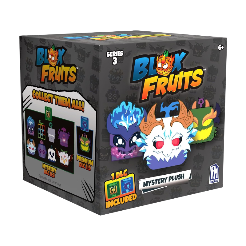 Roblox Blox Fruits Peluche mystère Série 3 + Code DLC unique