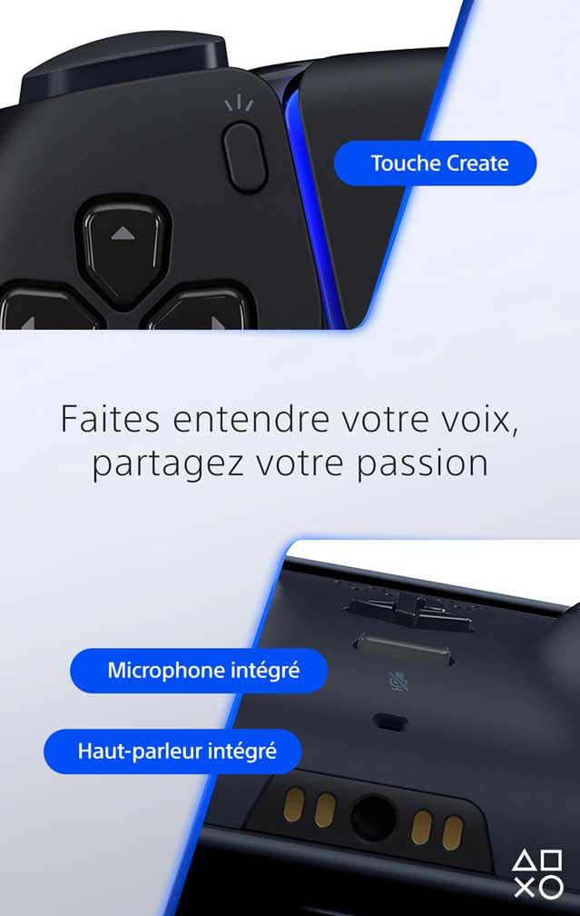 Sony Manette PS5 sans fil Dualsense - Midnight Black