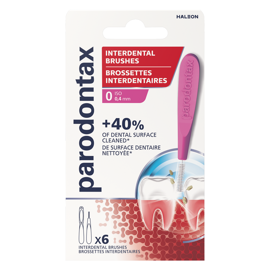 parodontax - Brossettes Interdentaires Taille 0 (04mm) - Lot de 6