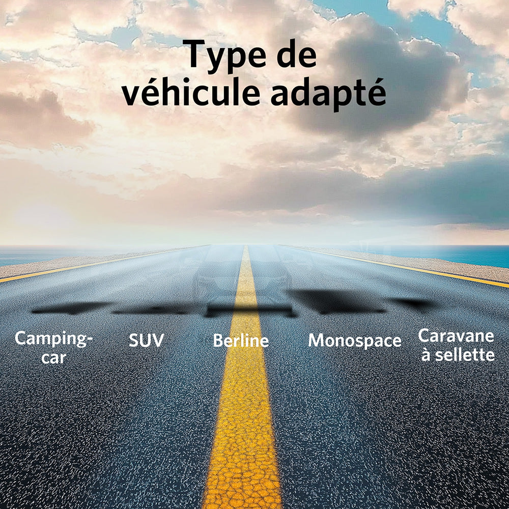 Tymate Système de surveillance de la pression des pneus pour camping-car, Moniteur de pression des pneus à recharge solaire avec 4 capteurs, 6 modes d'alarme, Écran LCD couleur