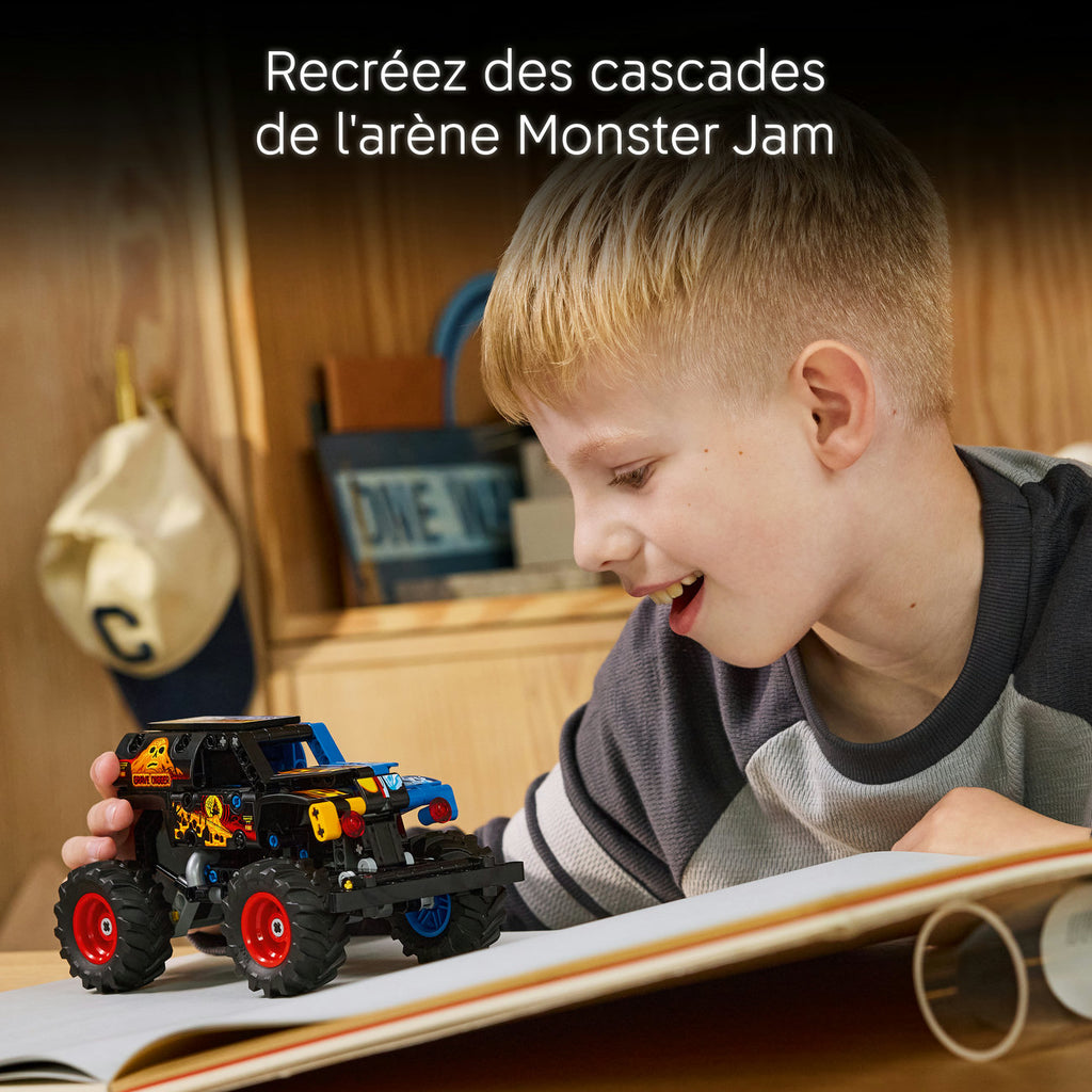 LEGO Technic 42219 Monster Jam™ Grave Digger™ - Feu et glace