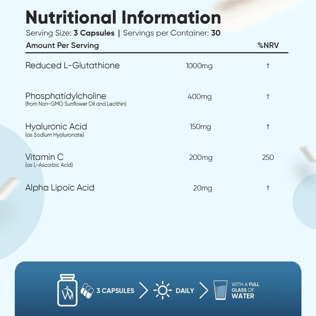 WeightWorld Complexe de L-glutathion liposomé 90 gélules