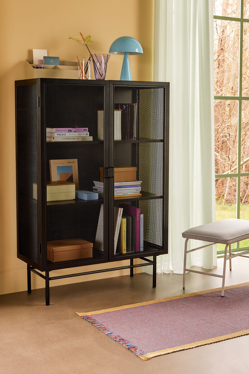 Hübsch Edge Meuble de rangement double - Noir