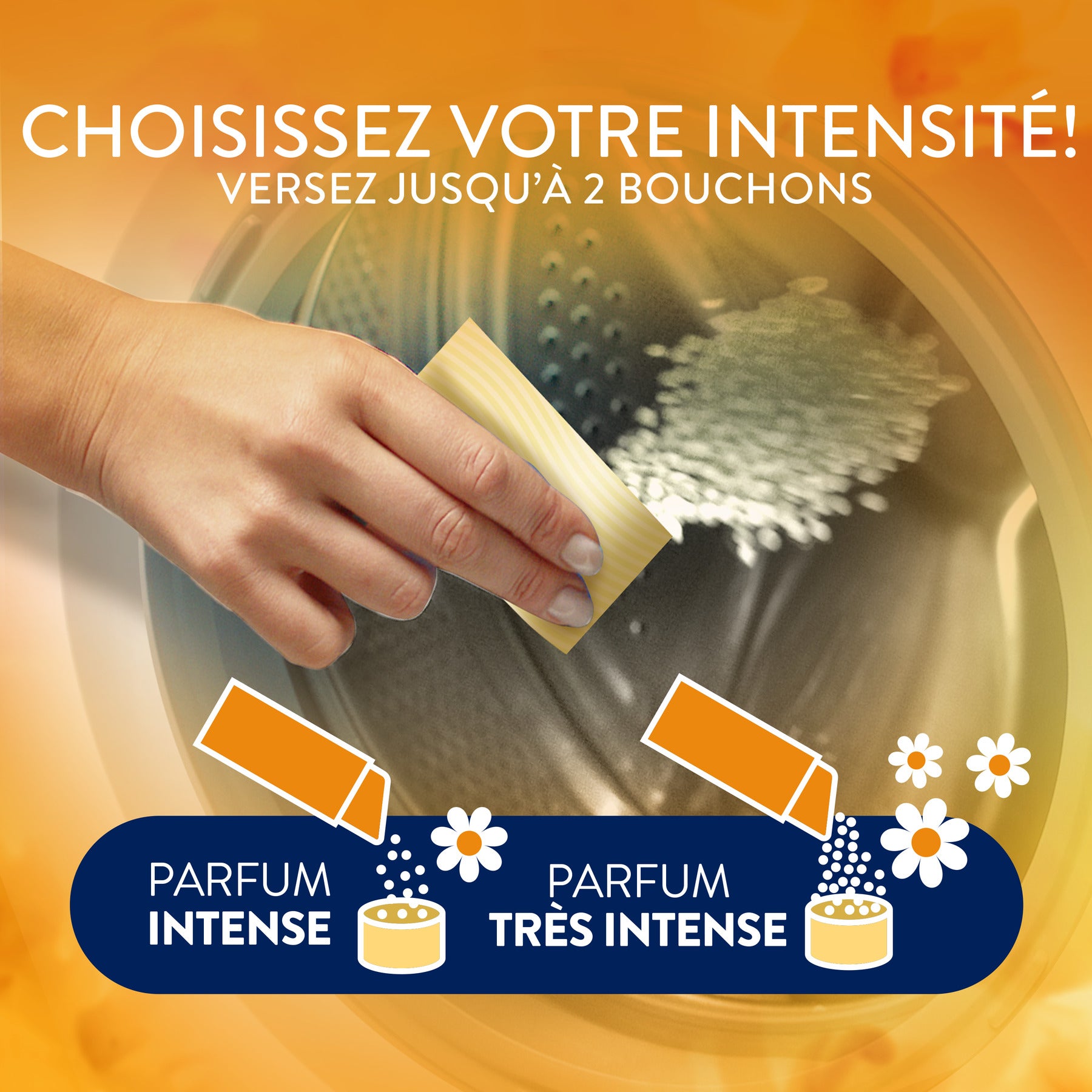 Lenor Parfum de linge en perles Ambre et orchidée 240 g