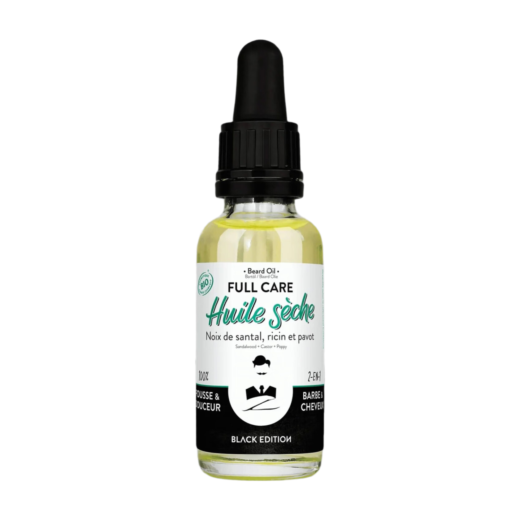 MONSIEUR BARBIER Full Care - Huile Sèche Barbe & Cheveux Bio - 30ml