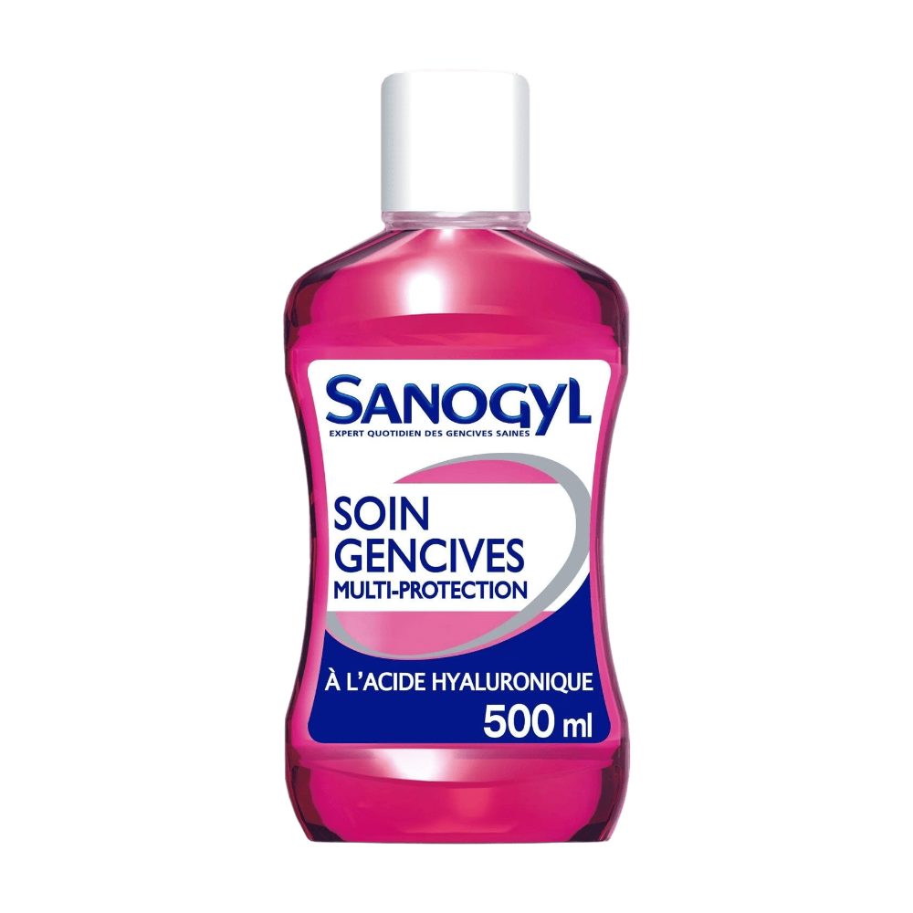 SANOGYL Bain de bouche soin des gencives multi-protection acide hyaluronique 500 ml