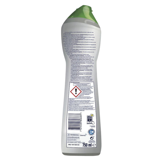 Cif Original Nettoyant Crème aux Microcristaux, Formule Professionnelle, Multi-Surfaces, 750 ml