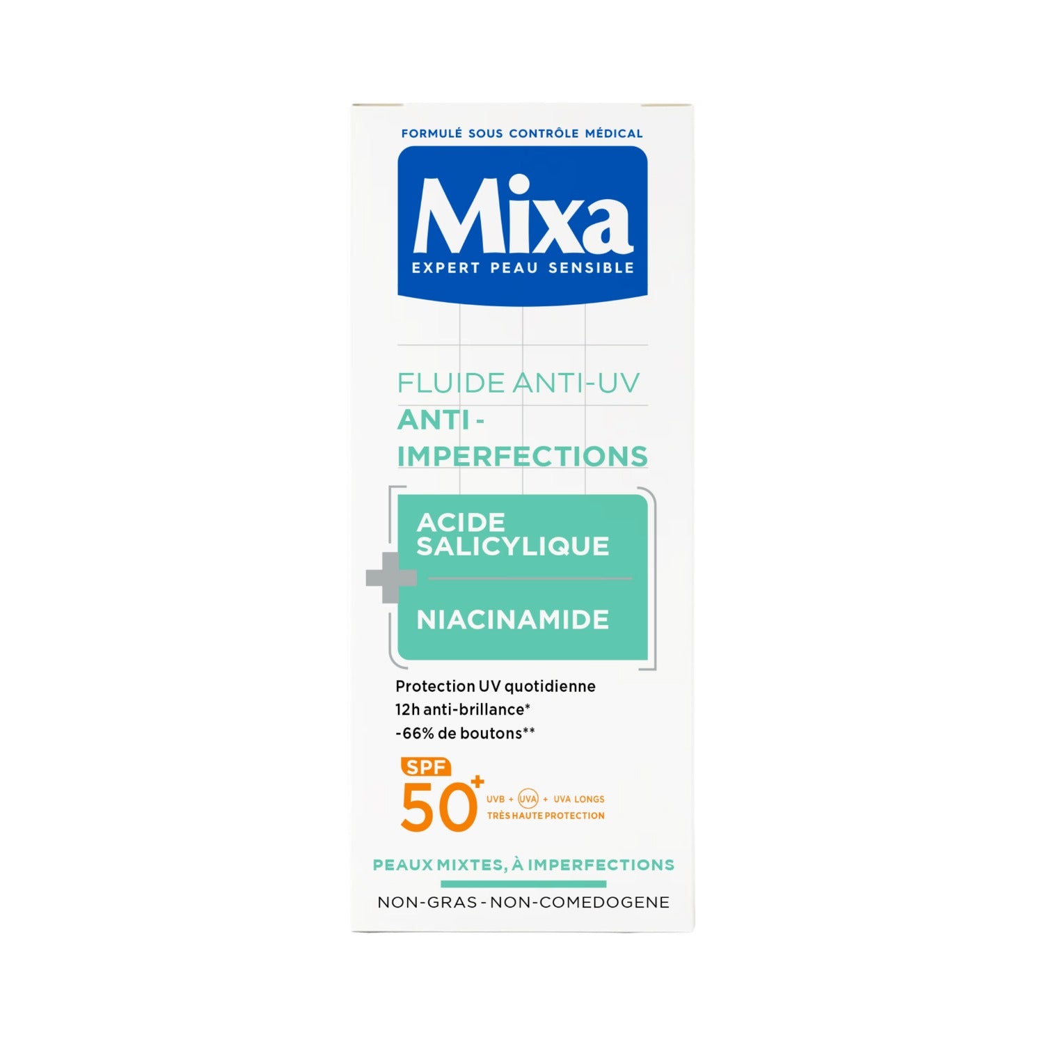 Mixa fluide anti-uv anti-imperfections 50ml