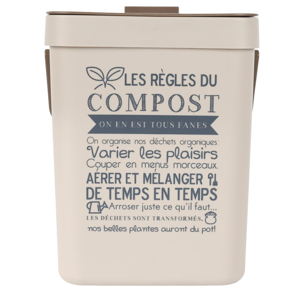 JE CHERCHE UNE IDEE Bac à compost en plastique avec crochet