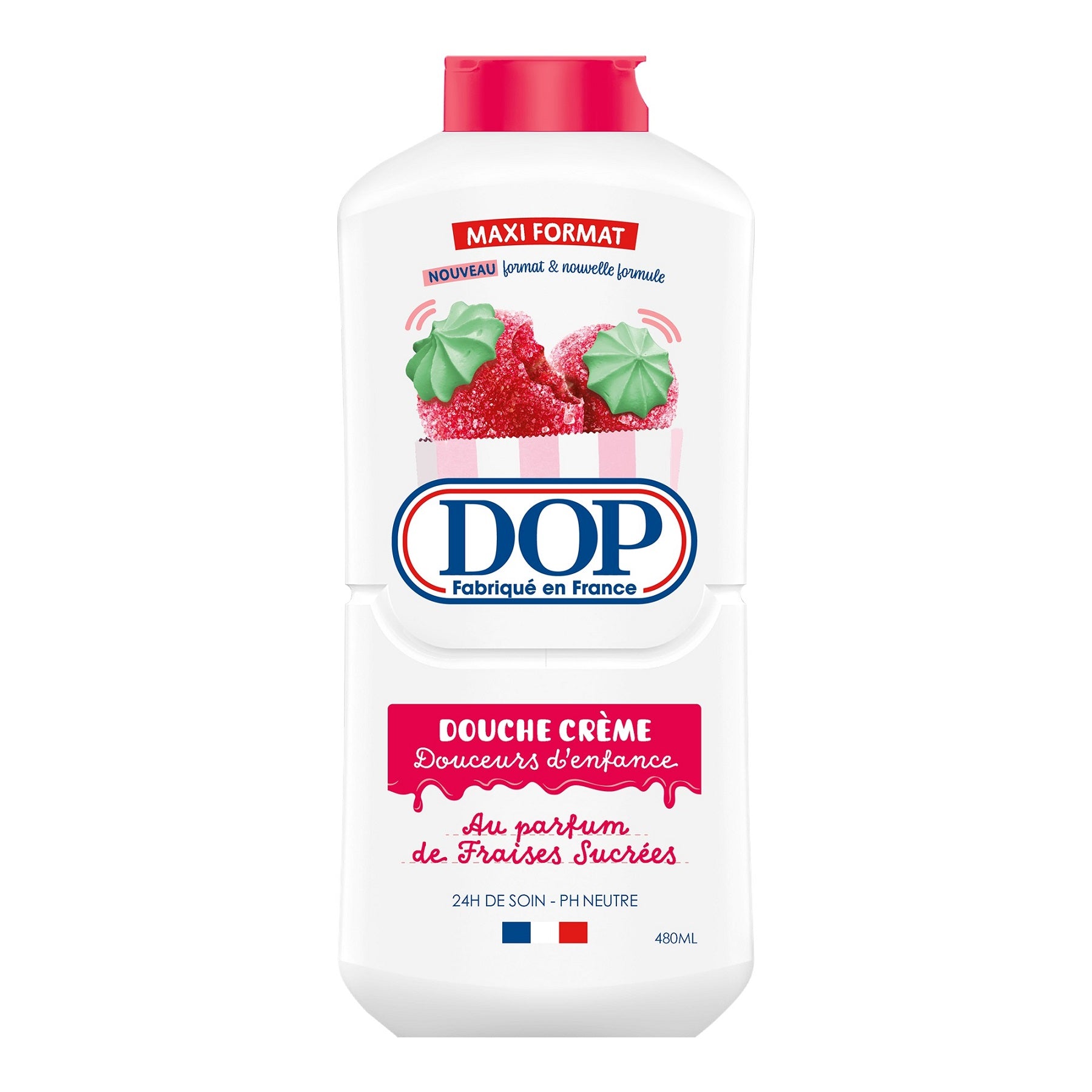 DOP Douche Crème au Parfum de Fraises Sucrées 480ml