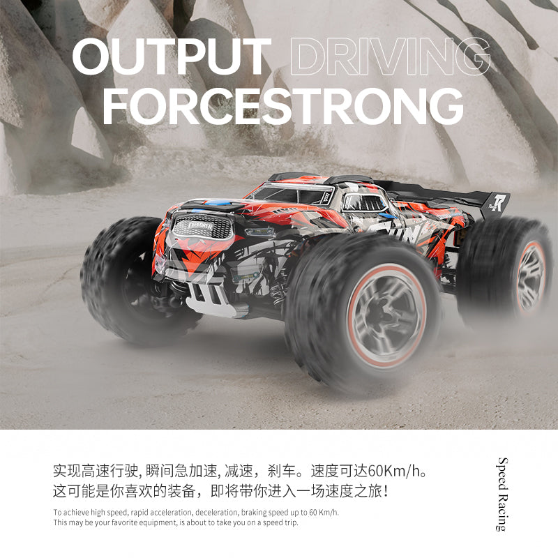 Voiture tout-terrain 4x4 brushless 3-en-1 à grande taille échelle 1:18