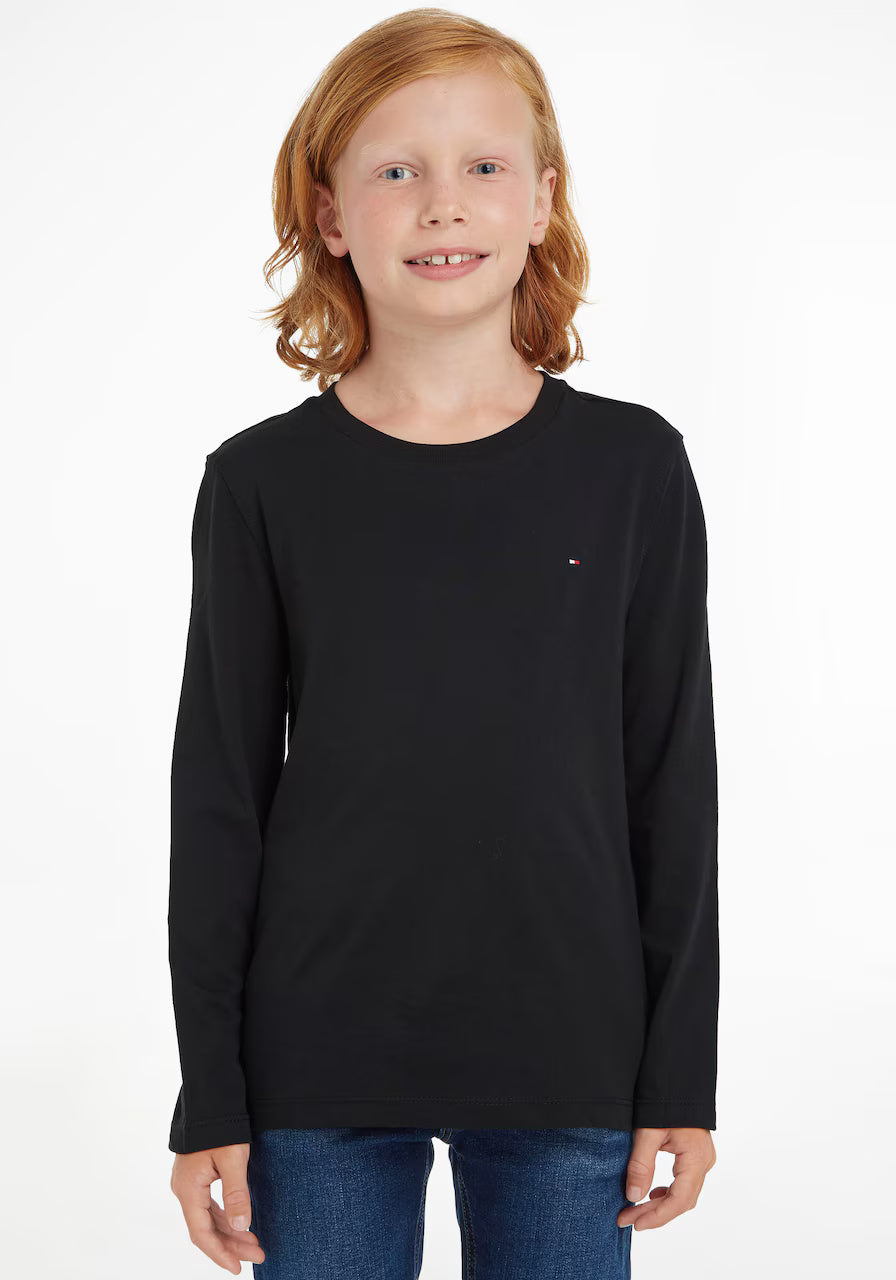 Tommy Hilfiger Pull basique en maille à col rond manches longues enfant 5