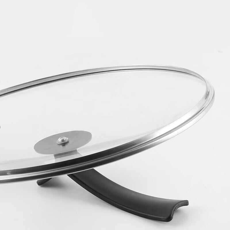 BJ Couvercle en verre trempé 30 cm avec poignée verticale