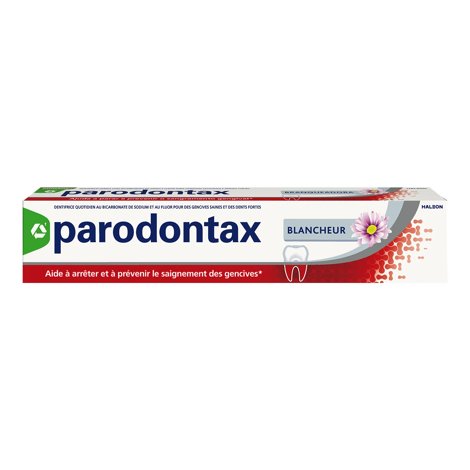 parodontax Dentifrice, Dentifrice blanchissant pour gencives saines, Lot de 12 x 75 ml