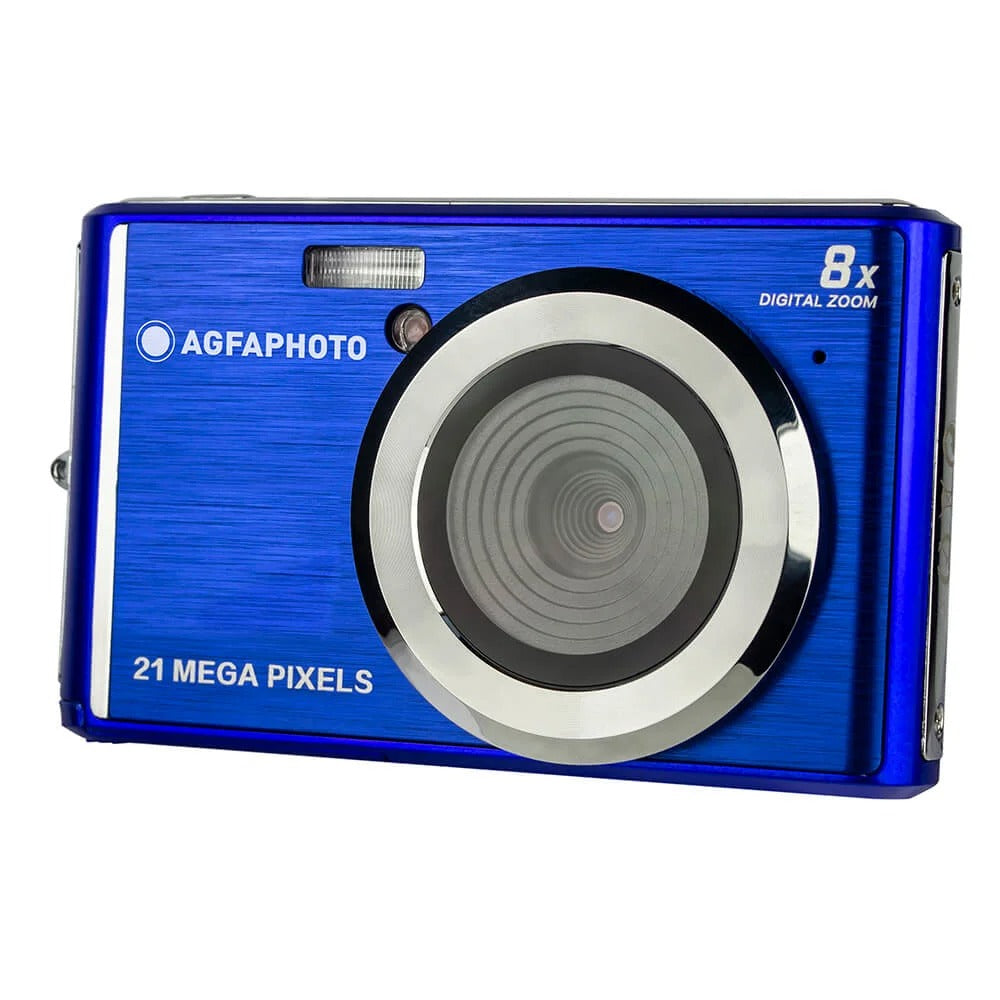 AgfaPhoto Appareil photo numérique compact 21 MP avec zoom numérique 8x Bleu