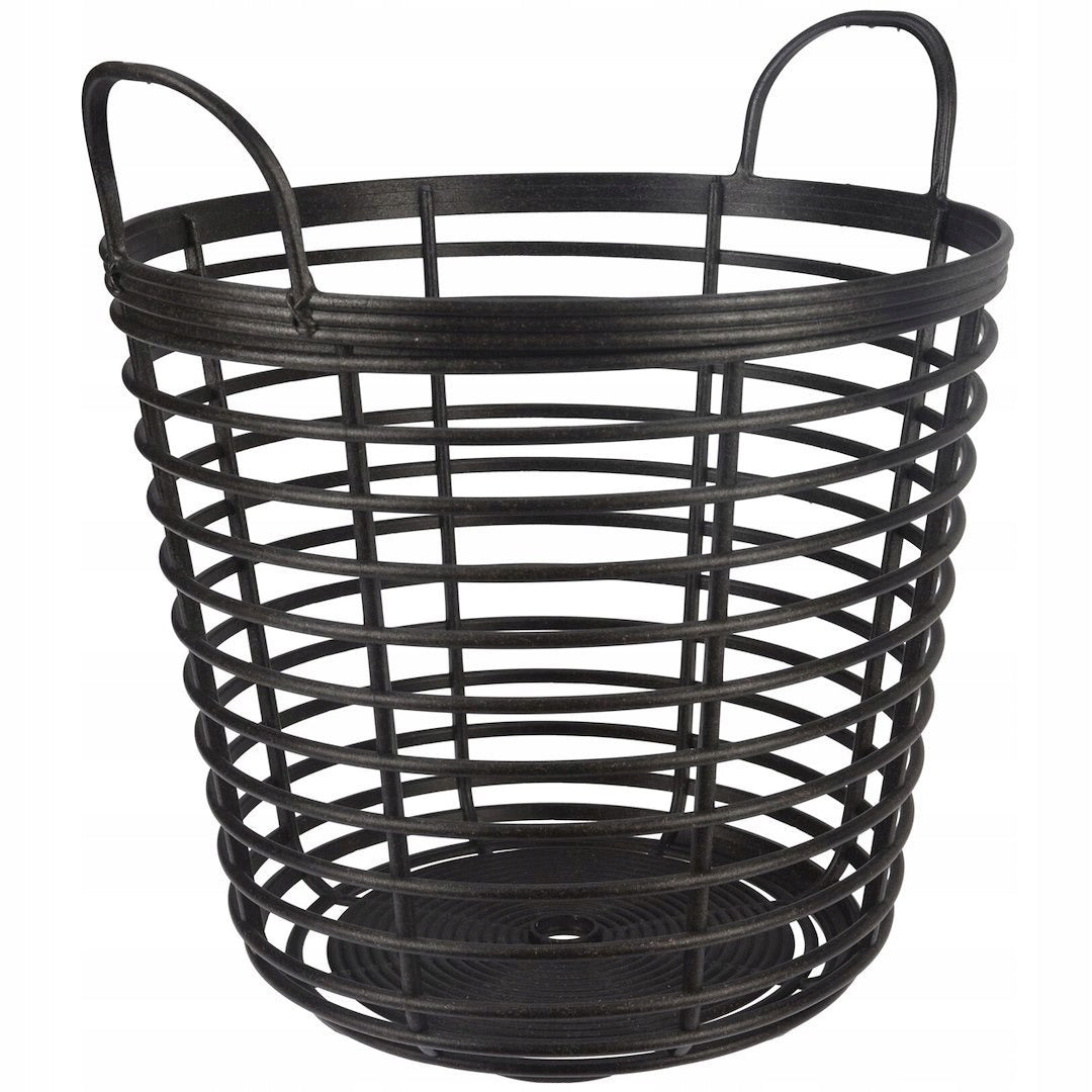 Panier de rangement universel H&S Decoration - Noir - 37,4 x 40 cm