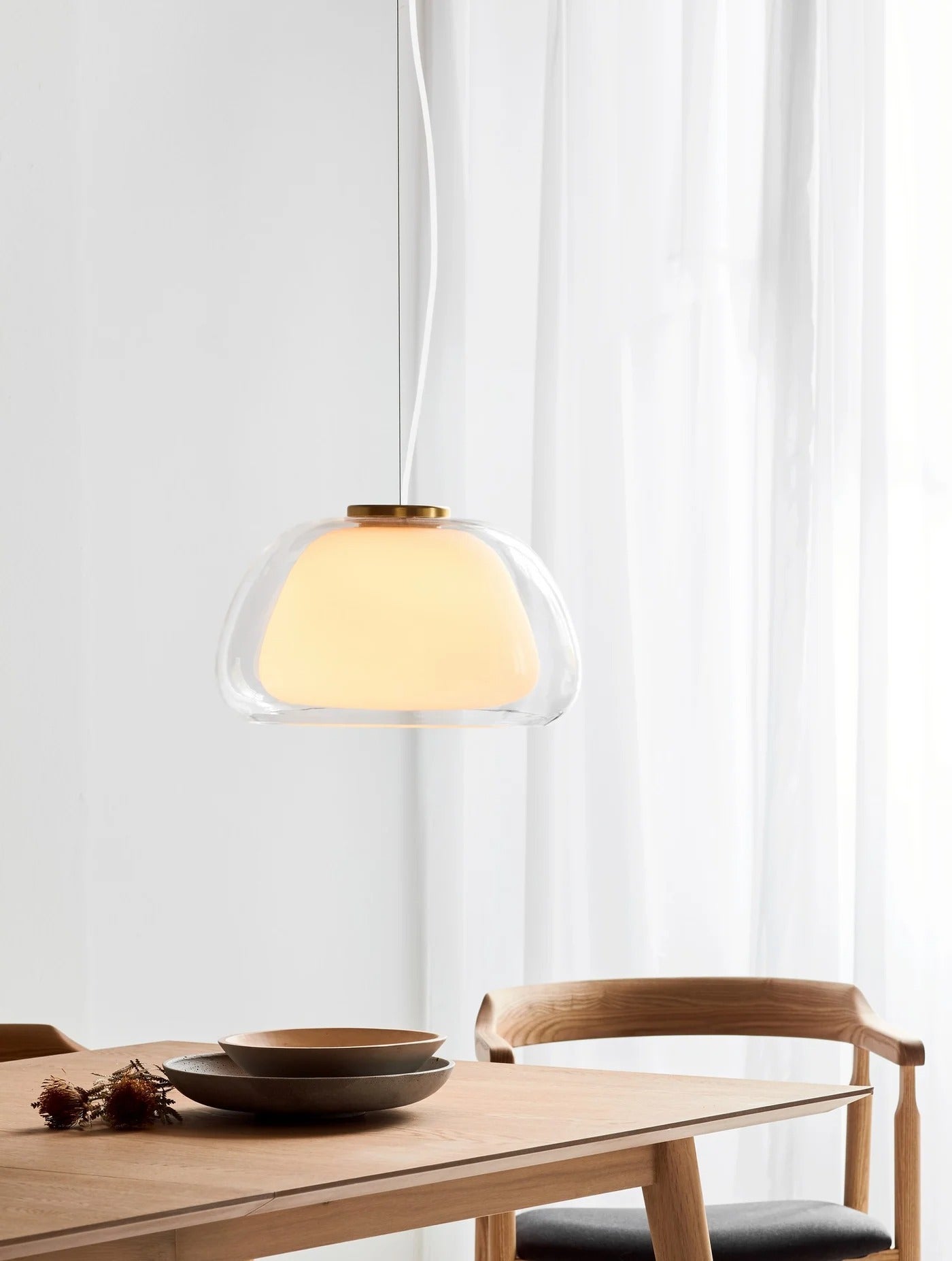 Suspension JELLY verre transparent IP20 E27 - Nordlux, Intérieur