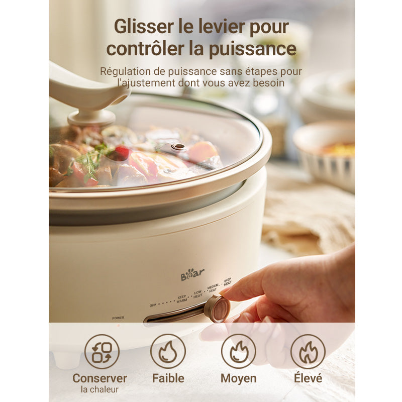 Bear DHG-P50F1 - Marmite électrique multifonction - 5 L