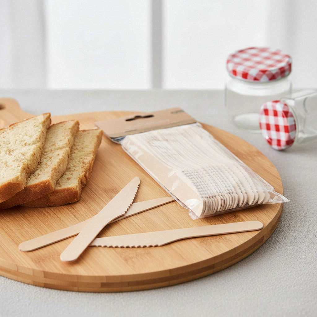 Lot de 20 couteaux en bois