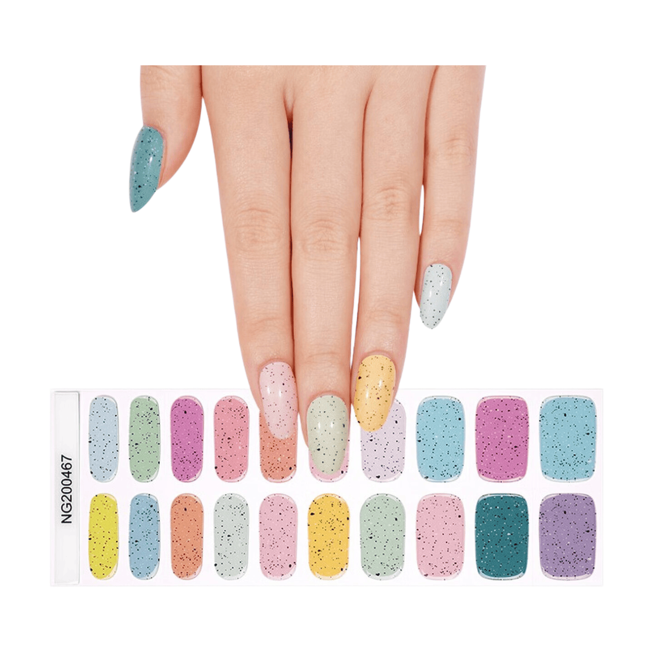 MeoMagic 14-210 Autocollants gels pour ongles - 20 pièces
