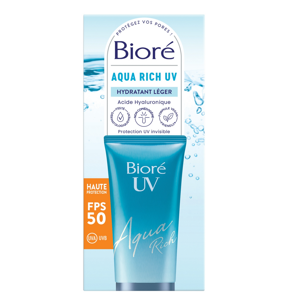 BIORE Aqua Rich UV Light Crème Visage SPF50 - 50 ml