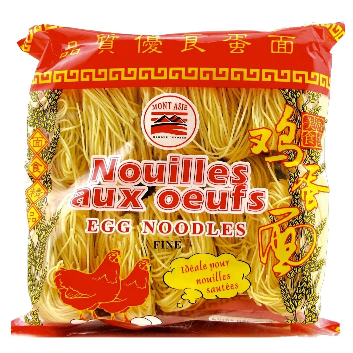 MONT ASIE Nouilles fines aux œufs 454 g