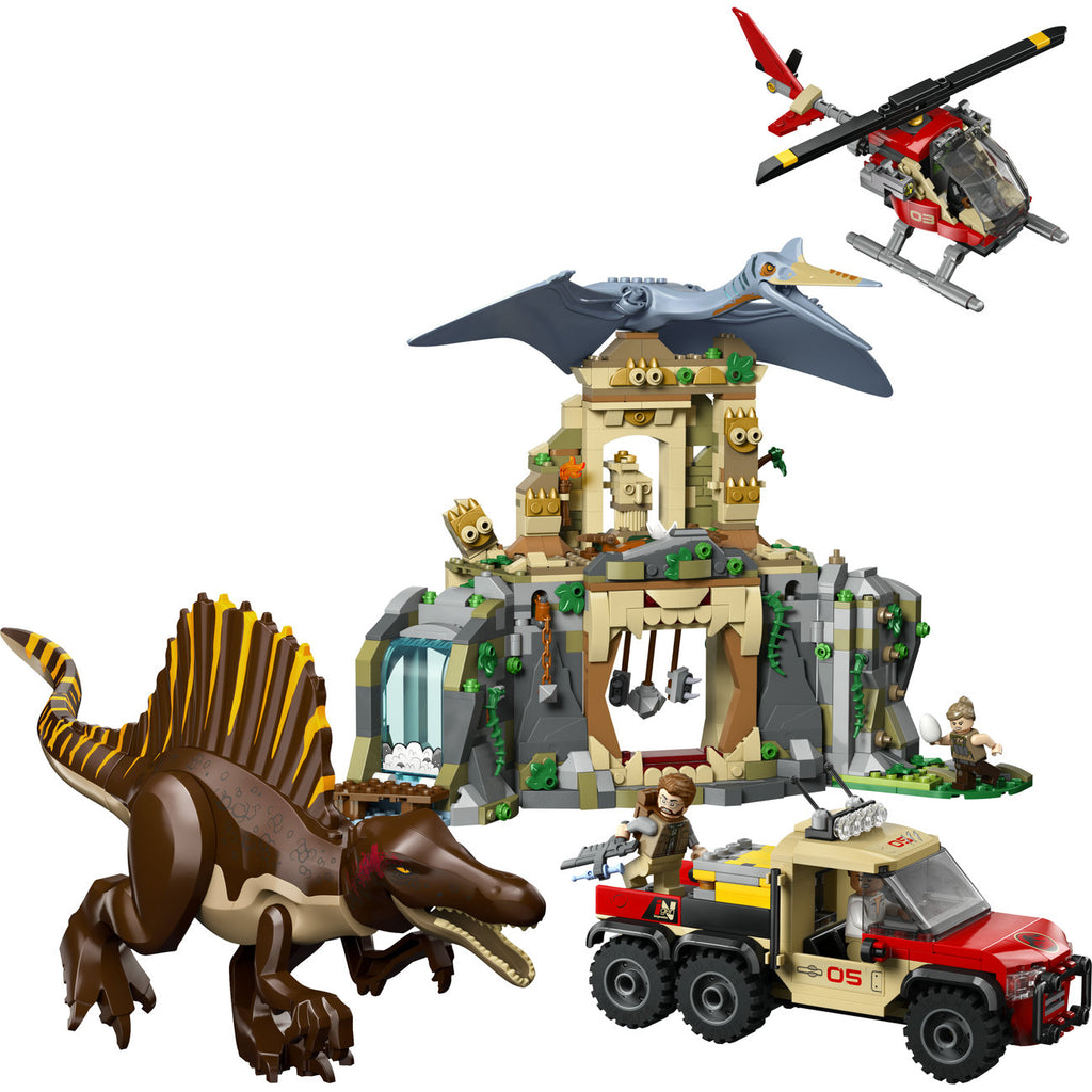 LEGO Jurassic World Mission du temple Spinosaurus & Quetzalcoatlus 76976 Set de construction (984 pièces)