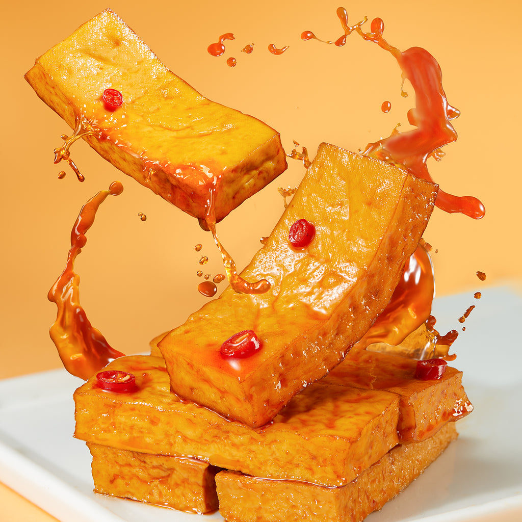 Jin Zai Snack de tofu Goût épicé 108 g 5 sachets individuels