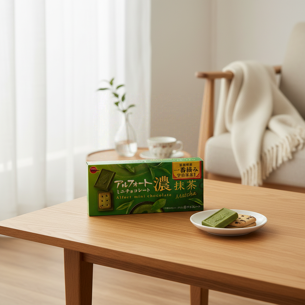 BOURBON Mini chocolat Alfort noir au matcha - 60 g
