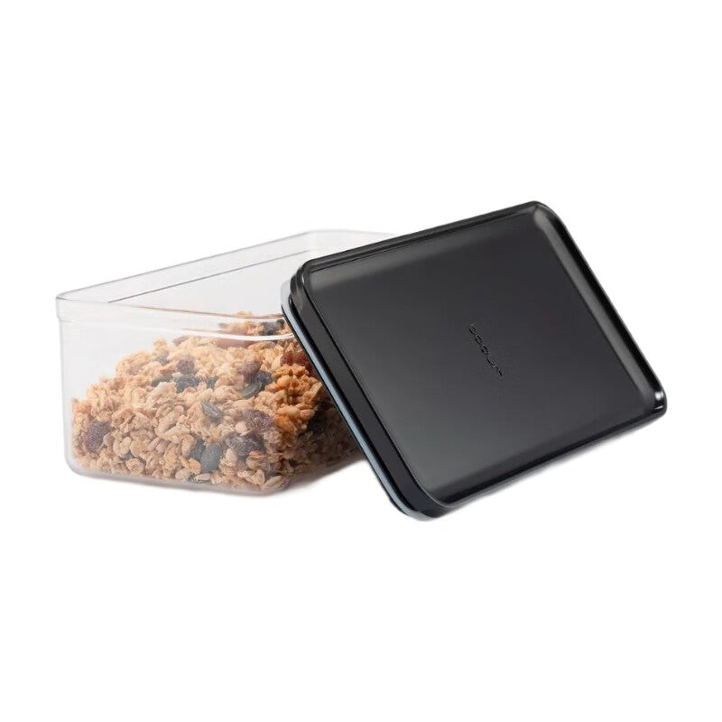Bodum Canteen Lot de 12 bocaux de conservation avec couvercle noir