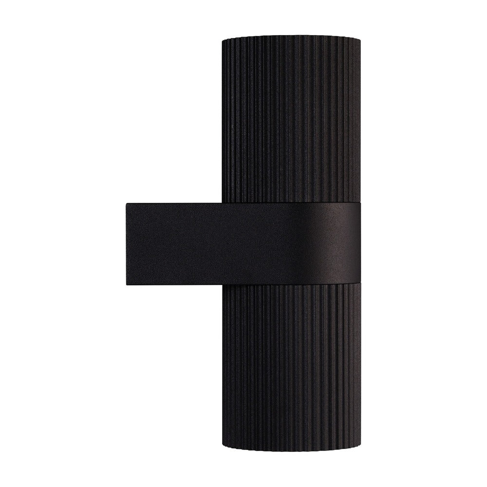 Applique murale KYKLOP ripple - GU10 - aluminium noir IP54 - Nordlux, Extérieur