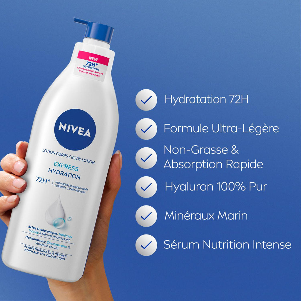NIVEA - Lait Corporel Express Hydration - 400 ml