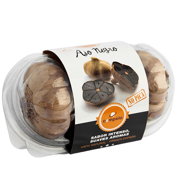 CAMPELO Lot de 2 bulbes d'ail noir façon aomori