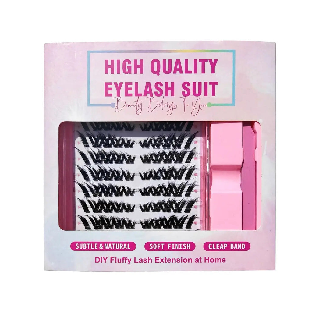 MeoMagic - Kit de faux cils pré-collés avec pinces à épiler - 10 lignes - F22