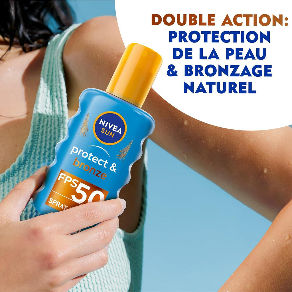 NIVEA SUN Protect & Bronze Spray solaire SPF50 - 200 ml