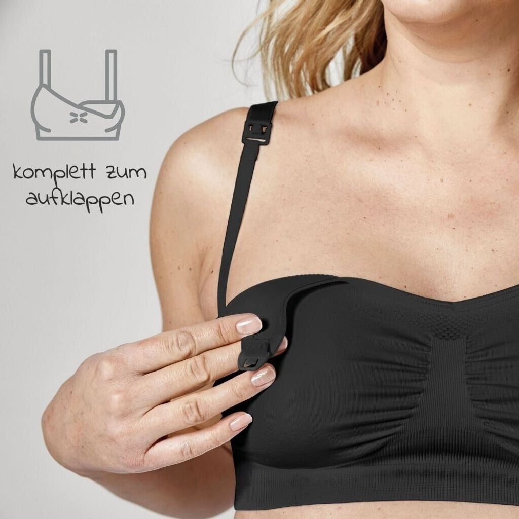 MEDELA Keep Cool - Soutien-gorge d'allaitement, noir, taille L