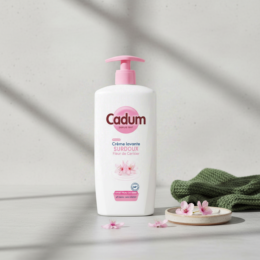 Cadum Maison Douceurs Parfumées Crème Lavante Surdoux Fleur de Cerisier 750ml