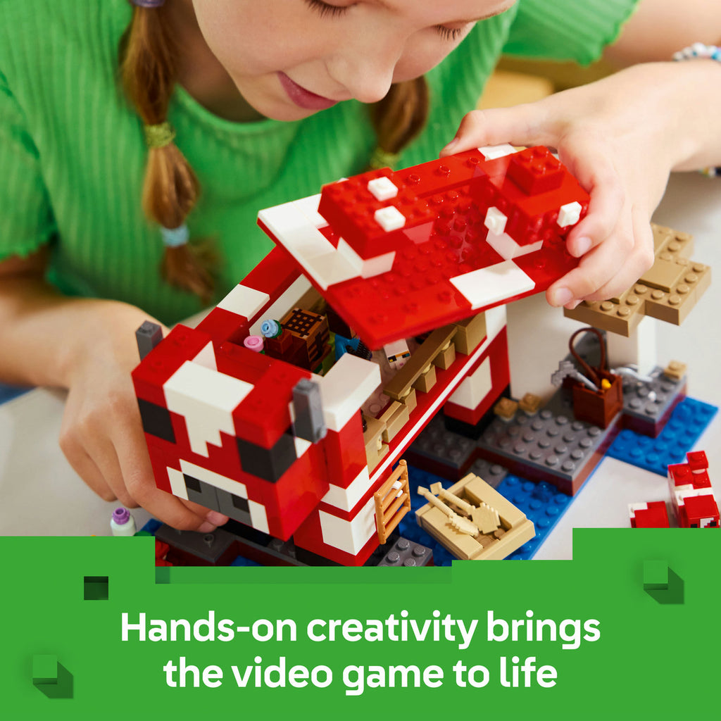 LEGO Minecraft Set de Construction de la Maison Mooshroom