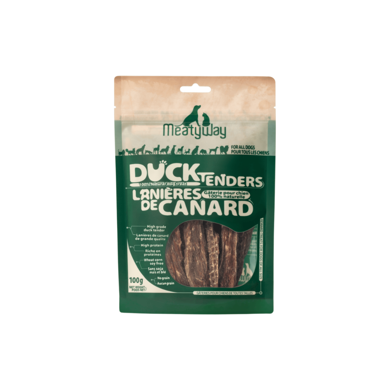 MeatyWay Lanières de canard 100 g