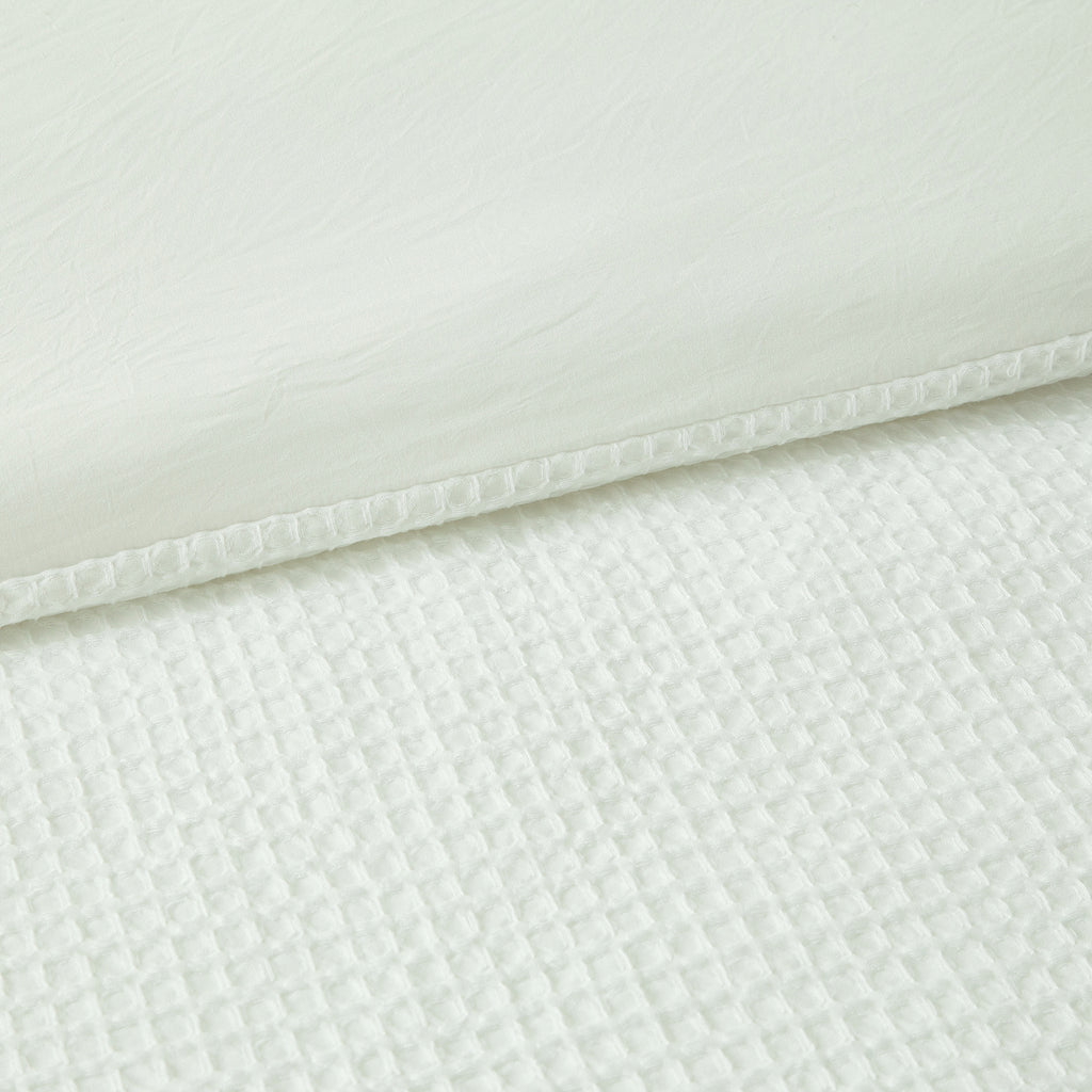 Ensemble housse de couette et taies d'oreiller, blanc, 200 x 220 cm + 80 x 80 cm x 2