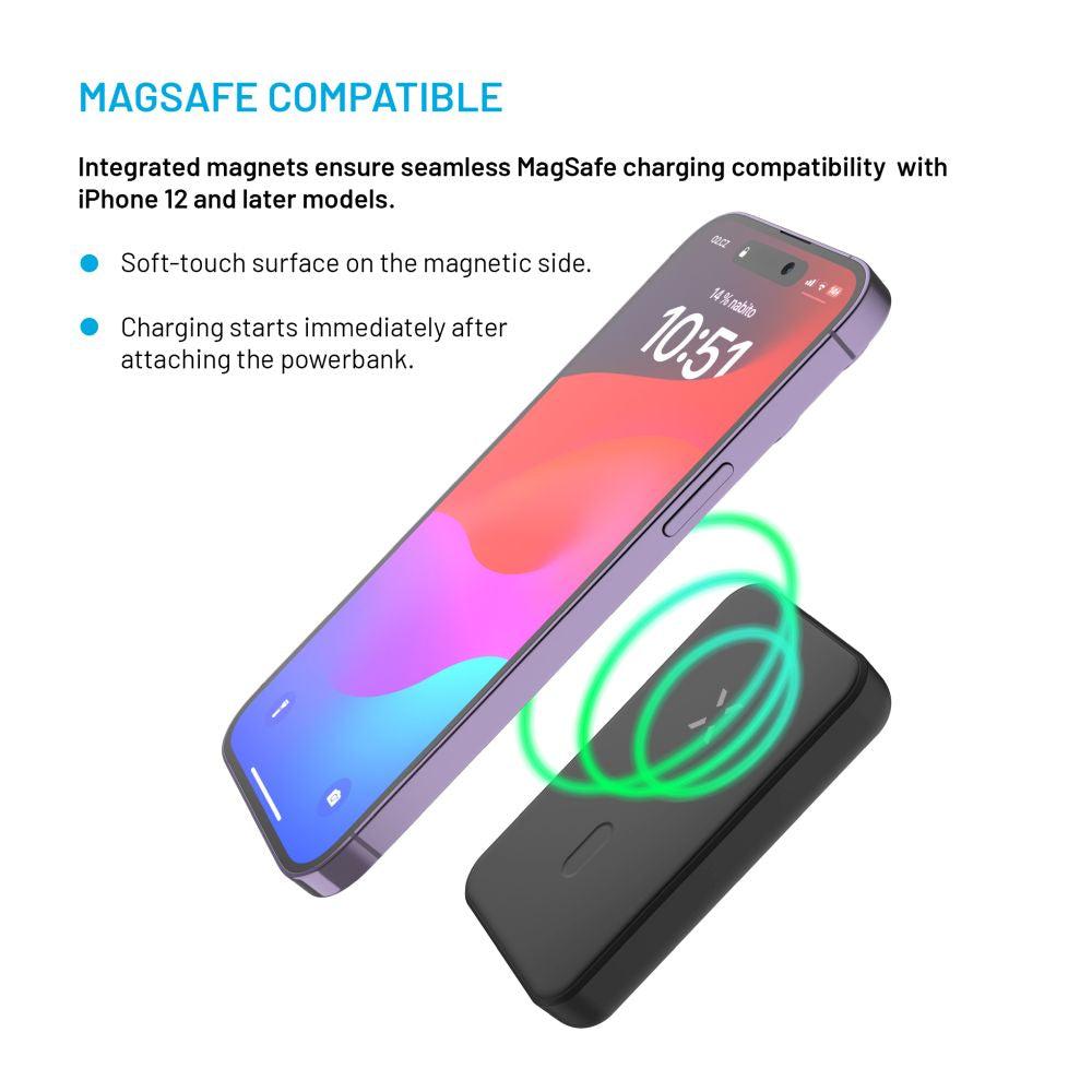 FIXED MagZen, 6 000 mAh, noir