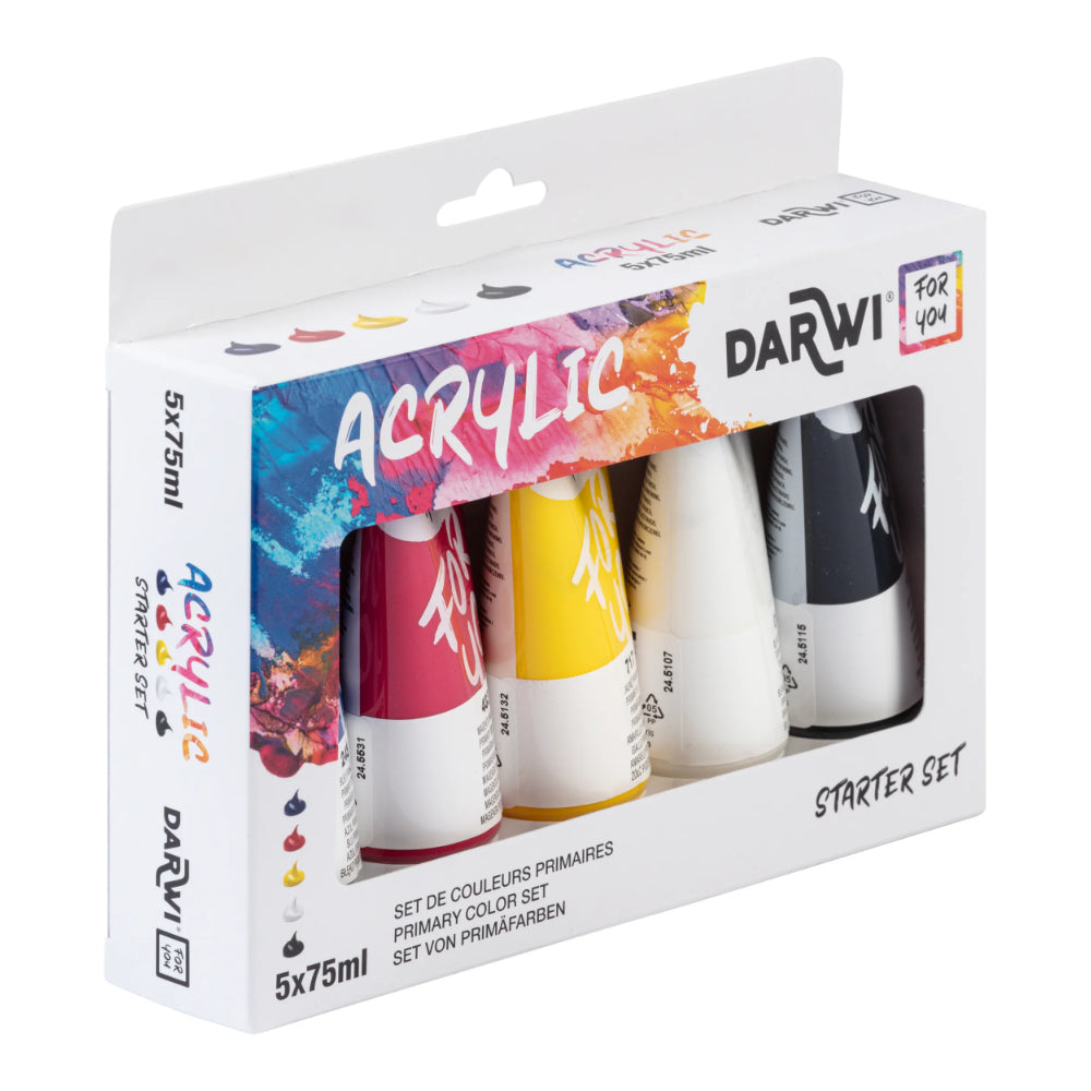 CLAIREFONTAINE DFY Set acryliques primaires - 5 x 75ml