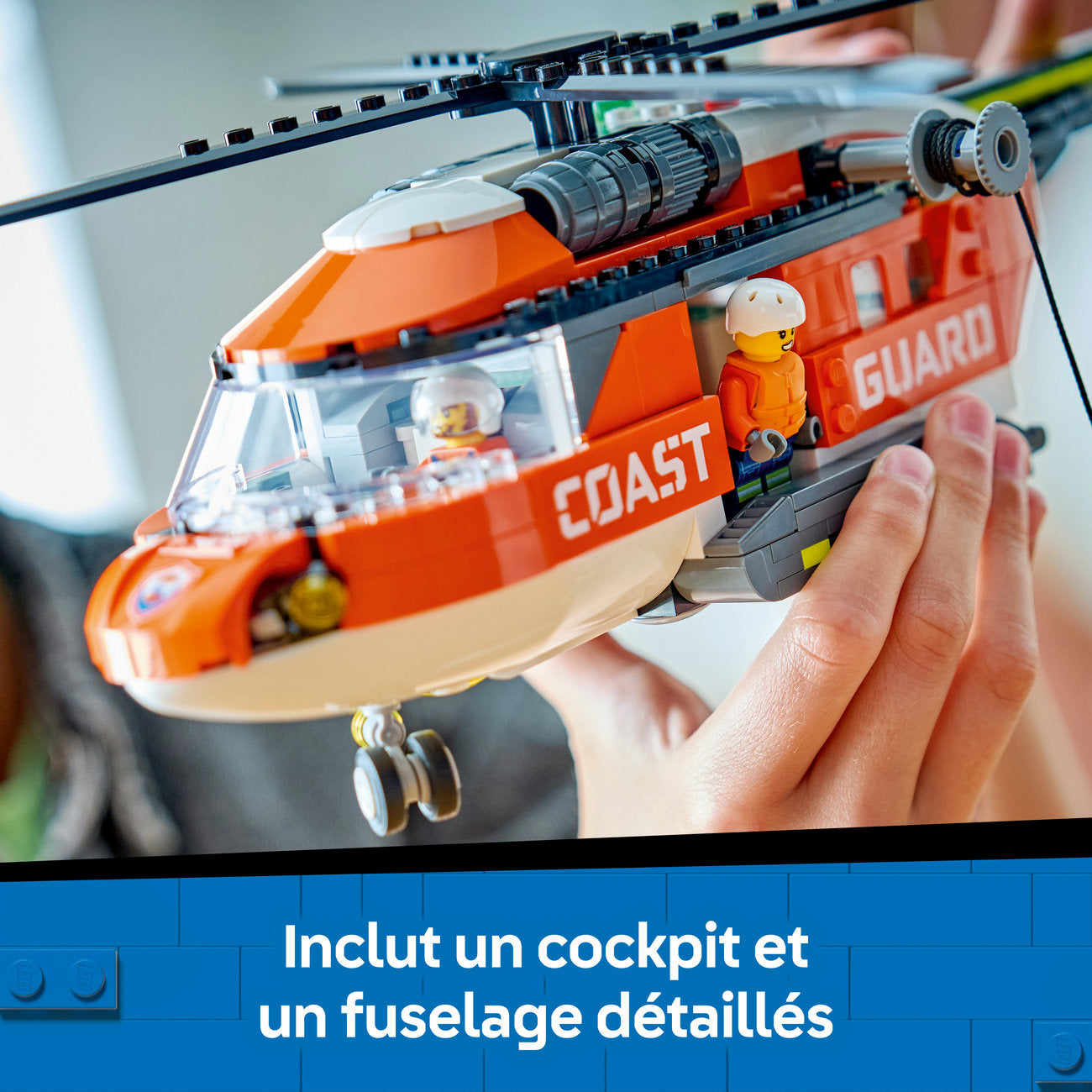 LEGO City 60503 L'hélicoptère des garde-côtes